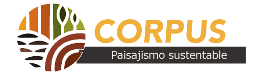 Logotipo de Corpus SpA, empresa minera y de paisajismo